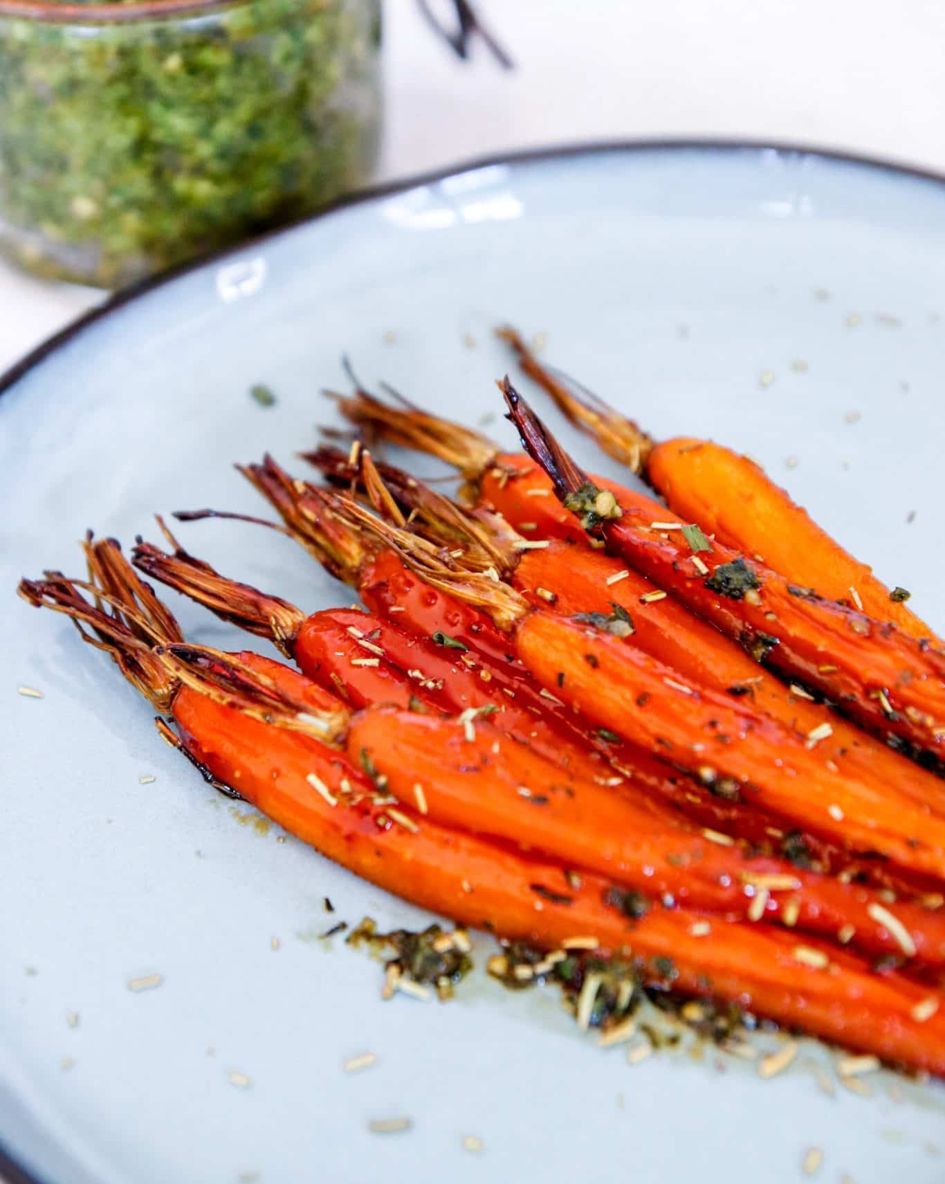 Honey baked carrots